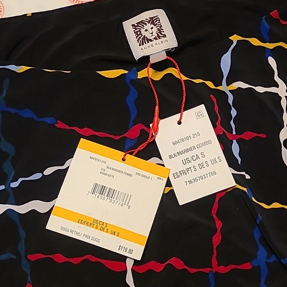 Anne Klein women's small  Faux-Wrap sleeveless knee length dress NWT - Picture 5 of 11